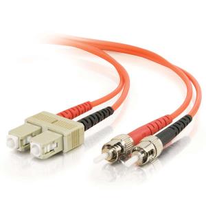 Fibre Optic Cable Sc-st 50/125 Om2 Duplex Multimode Pvc (lszh) Orange 5m